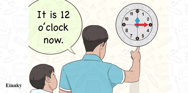 آموزش ساعت به کودکان 8