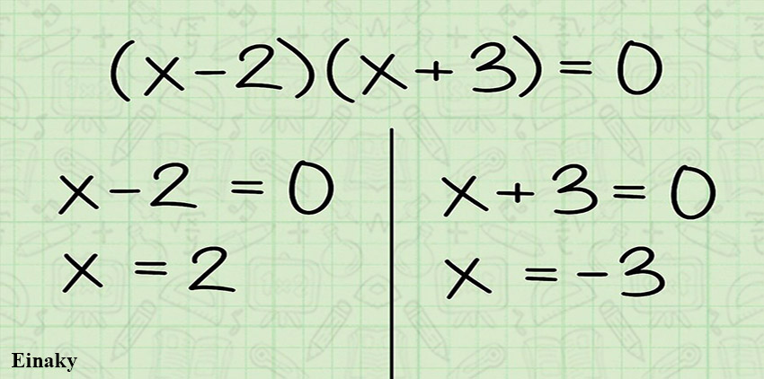حل معادله درجه دو -عینکی